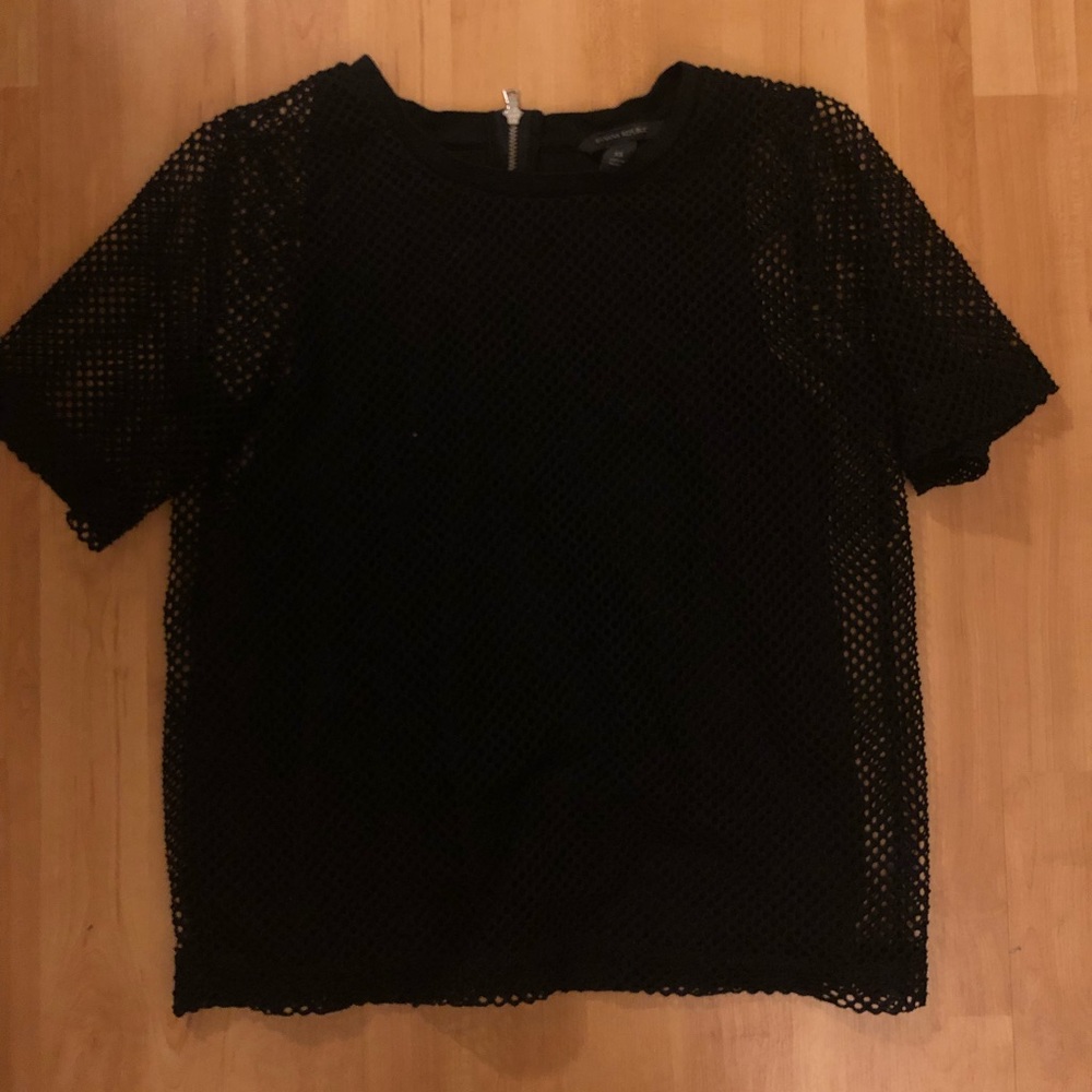 Banana Republic size s black top with mesh
